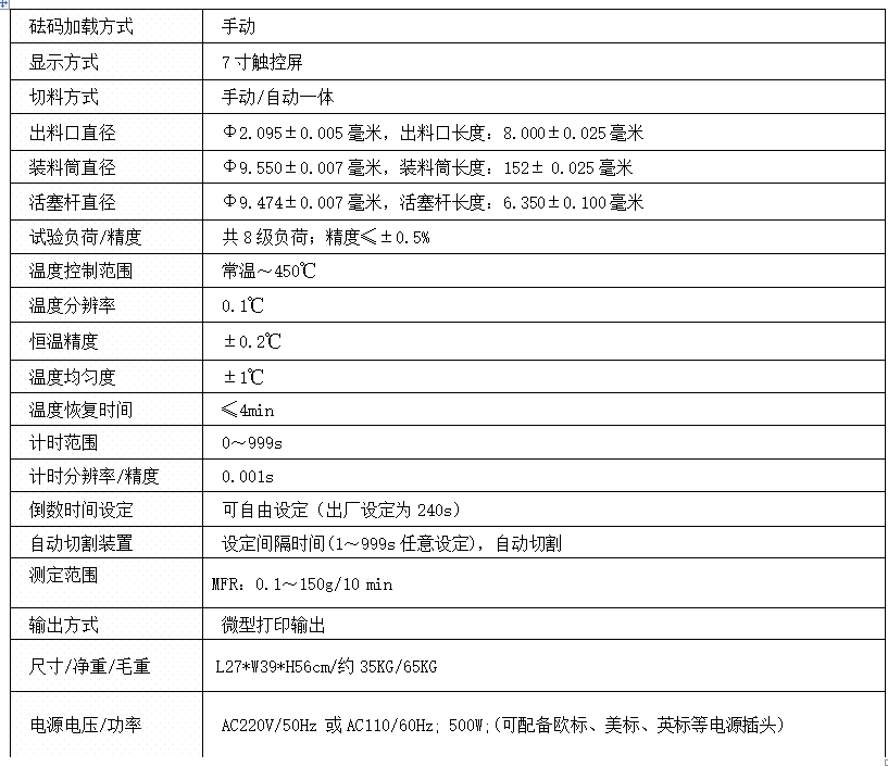 熔体指数测试仪   触屏质量法珠海送货